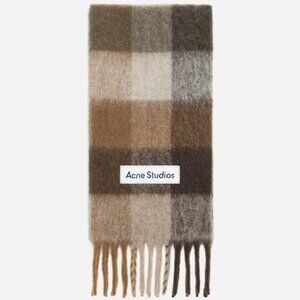 Acne Studios Plaid Wool Scarf